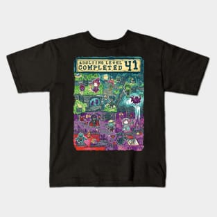 Adulting Level 41 Completed Birthday Gamer Kids T-Shirt